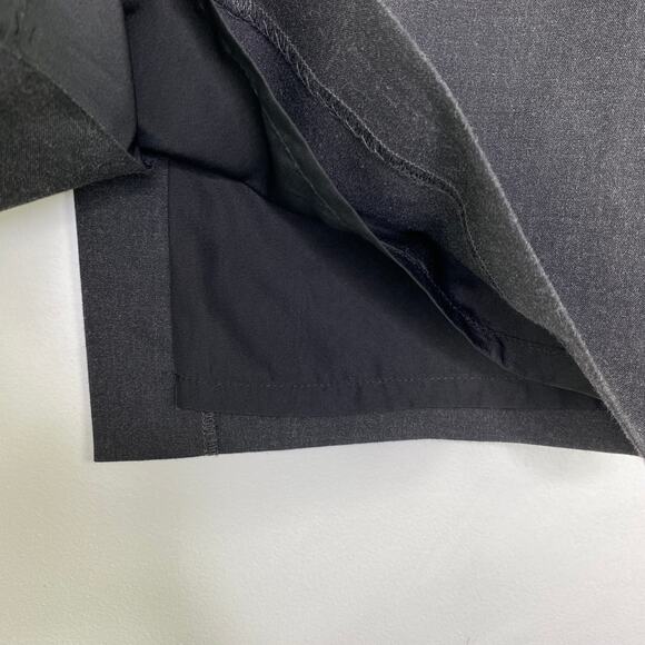 Banana Republic Factory Womens Pencil Skirt Size 2P Dark Grey Lined Slit Career - Picture 4 of 7